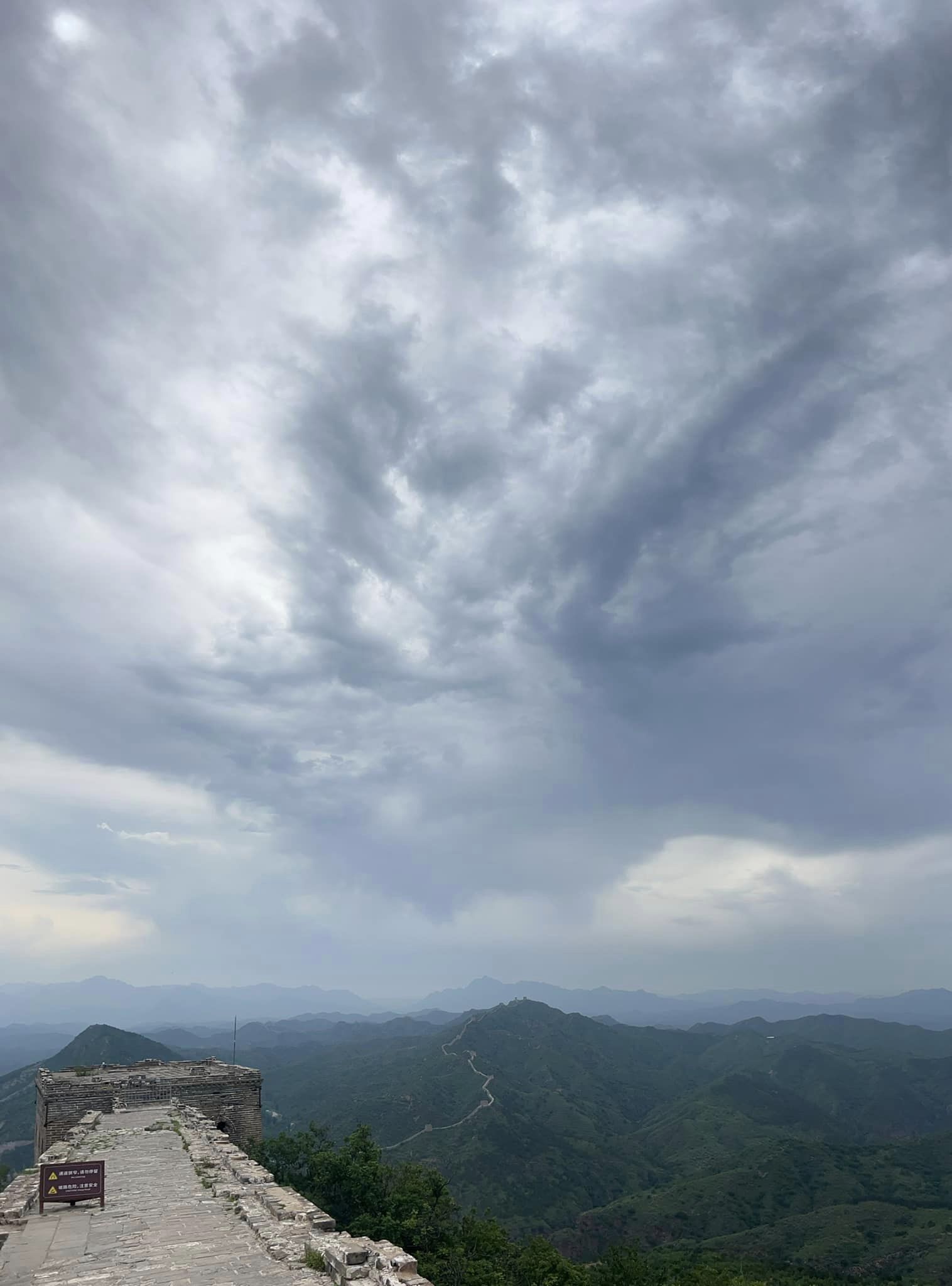 Sky view of mountains